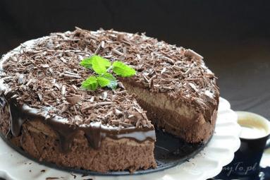 Zdjęcie - Sernik czekoladowy warstwowy „mokka” - Przepisy kulinarne ze zdjęciami