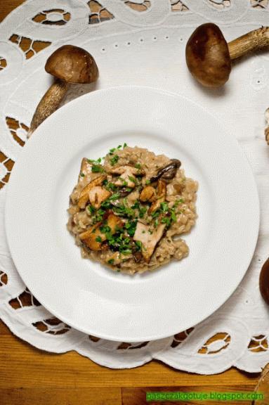 Zdjęcie - Risotto z grzybami - Przepisy kulinarne ze zdjęciami