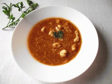 Zdjęcie - Zupa z soczewicy z węgierskimi kluskami - Przepisy kulinarne ze zdjęciami