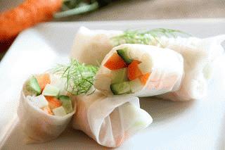 Zdjęcie - Lekkie, warzywne spring rolls - Przepisy kulinarne ze zdjęciami
