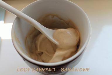 Zdjęcie - LODY KAWOWO -  BANANOWE - Przepisy kulinarne ze zdjęciami