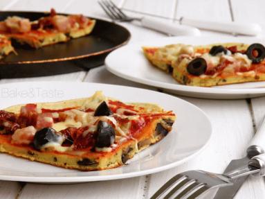 Zdjęcie - Naleśniki a la pizza - Przepisy kulinarne ze zdjęciami
