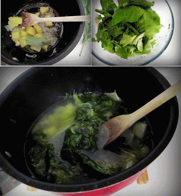 Zdjęcie - Zupa krem z zielonej  sałaty - Przepisy kulinarne ze zdjęciami