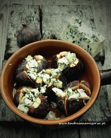 Zdjęcie - Figi pieczone z gorgonzolą - Przepisy kulinarne ze zdjęciami