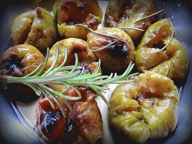 Zdjęcie - Figi pieczone z miodem - Przepisy kulinarne ze zdjęciami