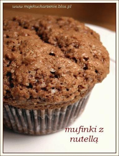 Zdjęcie - Mufinki czekoladowe z nutellą - Przepisy kulinarne ze zdjęciami