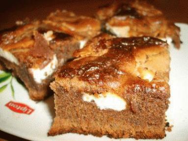 Zdjęcie - Cream-cheese brownies - Przepisy kulinarne ze zdjęciami