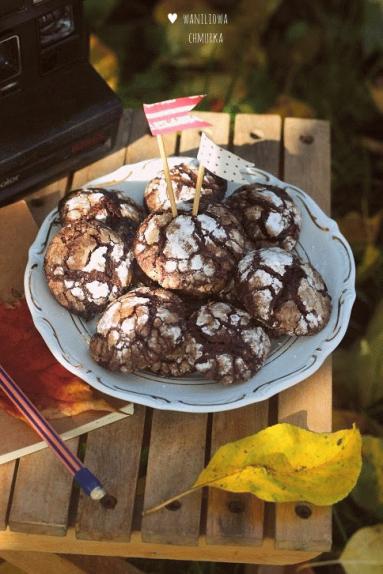 Zdjęcie - Popękane ciasteczka czekoladowe - Przepisy kulinarne ze zdjęciami