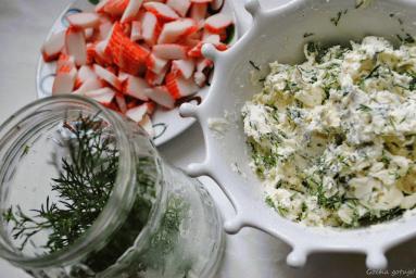 Zdjęcie - Placuszki owsiane z mascarpone i surimi - Przepisy kulinarne ze zdjęciami