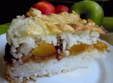 Zdjęcie - Zapiekanka z ryżem i owocami - Przepisy kulinarne ze zdjęciami