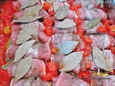 Zdjęcie - Schabowe roladki z boczkiem i suszonymi pomidorami - Przepisy kulinarne ze zdjęciami