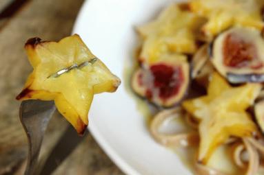 Zdjęcie - Tagliatelle z karambolą, figą i białą czekoladą z wanilią - Przepisy kulinarne ze zdjęciami