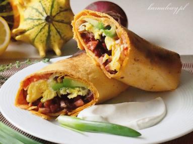 Zdjęcie - Burrito śniadaniowe/Breakfast burritos - Przepisy kulinarne ze zdjęciami