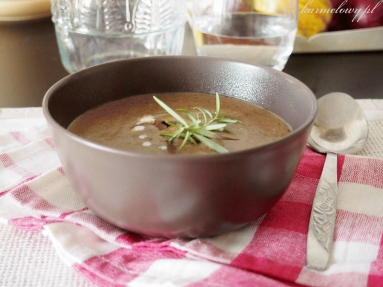 Zdjęcie - Kremowa zupa grzybowa/Creamy mushroom soup - Przepisy kulinarne ze zdjęciami