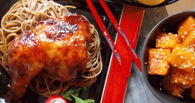 Zdjęcie - Kurczak w azjatyckiej glazurze z piwem/Asian style roast chicken with beer - Przepisy kulinarne ze zdjęciami