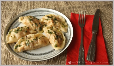 Zdjęcie - Pierogi z łososiem / Dumplings with salmon - Przepisy kulinarne ze zdjęciami