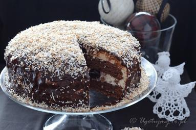 Zdjęcie - Ciasto czekoladowe z masą kokosową na oleju rzepakowym - Przepisy kulinarne ze zdjęciami