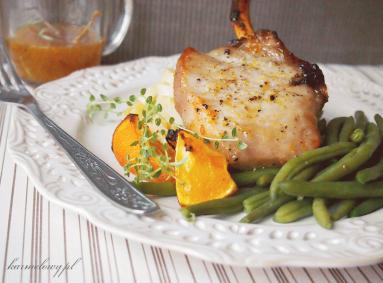 Zdjęcie - Kotlety wieprzowe w glazurze miodowo-pomarańczowej/Pork chops with orange and honey glaze - Przepisy kulinarne ze zdjęciami