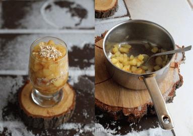 Zdjęcie - Deser owsiany z jabłkami i mascarpone - Przepisy kulinarne ze zdjęciami