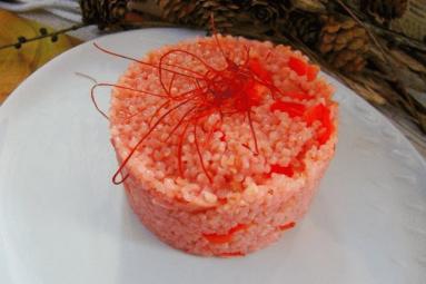 Zdjęcie - Różowa kasza z papryką czerwoną - Przepisy kulinarne ze zdjęciami