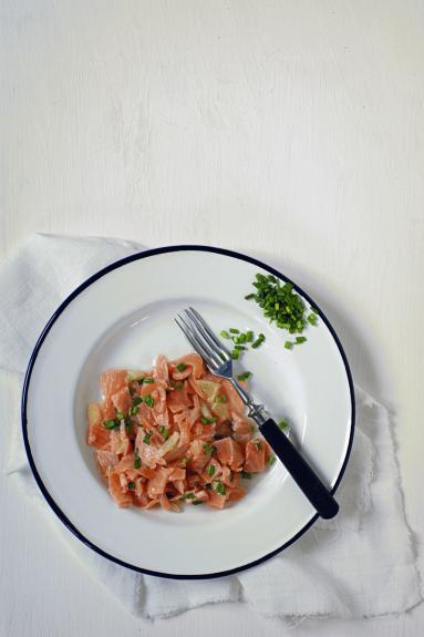 Zdjęcie - Salsa z łososia - Salmon salsa - Przepisy kulinarne ze zdjęciami
