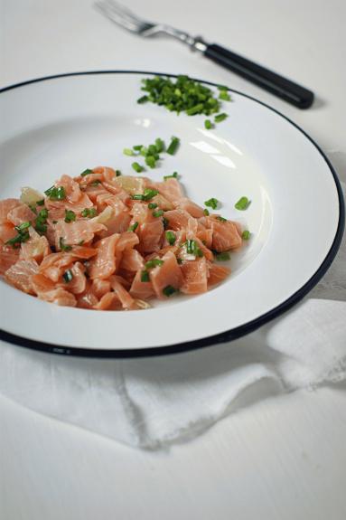 Zdjęcie - Salsa z łososia - Salmon salsa - Przepisy kulinarne ze zdjęciami