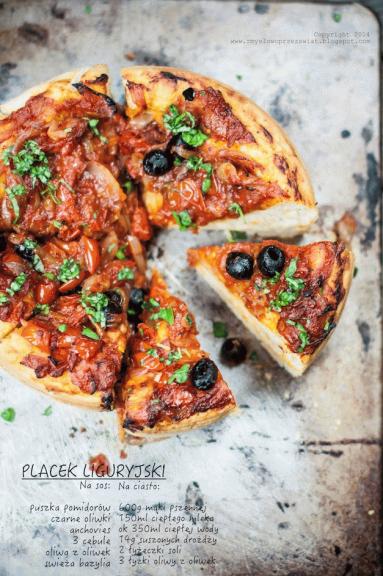 Zdjęcie - Placek / pizza z rejonu Ligurii. - Przepisy kulinarne ze zdjęciami