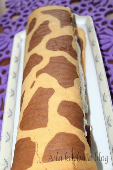 Zdjęcie - Rolada żyrafa –joconde cake - Przepisy kulinarne ze zdjęciami
