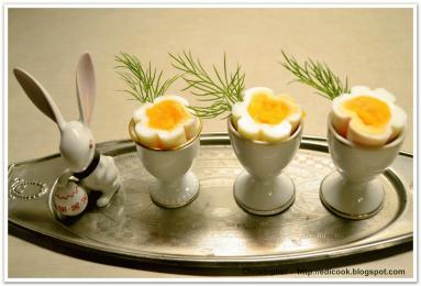 Zdjęcie - Kwitnące jajeczka. - Przepisy kulinarne ze zdjęciami