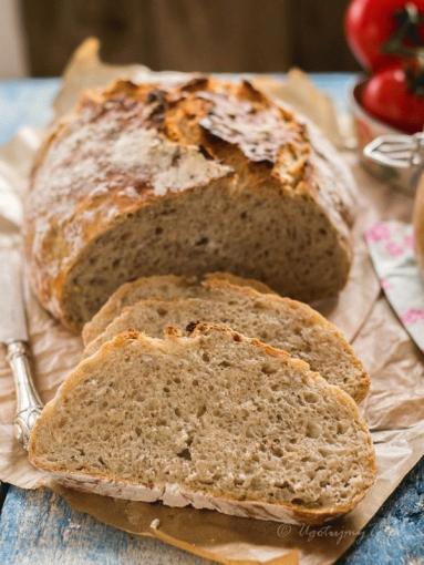 Zdjęcie - Chleb z płatkami owsianymi i słonecznikiem - Przepisy kulinarne ze zdjęciami