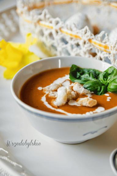 Zdjęcie - Zupa krem pomidorowo- paprykowa. - Przepisy kulinarne ze zdjęciami