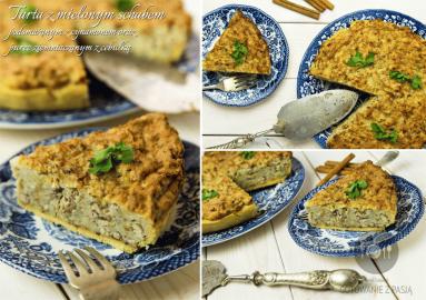 Zdjęcie - Tarta z mielonym schabem podsmażanym z cynamonem oraz puree  ziemniaczanym z cebulką - Przepisy kulinarne ze zdjęciami