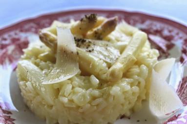 Zdjęcie - Risotto z białymi szparagami - Przepisy kulinarne ze zdjęciami