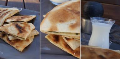 Zdjęcie - Gözleme i ayran - turecki przysmak - Przepisy kulinarne ze zdjęciami