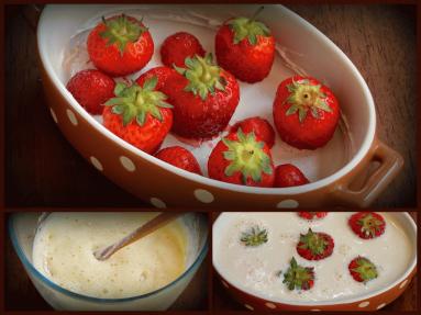 Zdjęcie - Clafoutis z truskawkami - Przepisy kulinarne ze zdjęciami