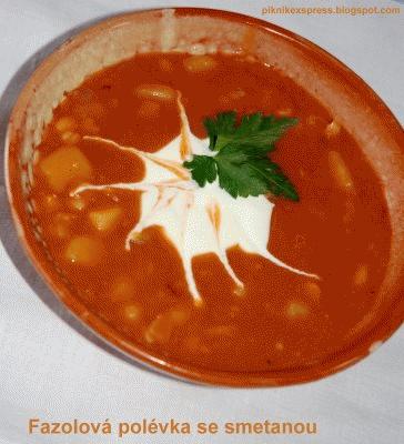 ZdjÄcie - Fazolová polévka se smetanou - Przepisy kulinarne ze zdjÄciami