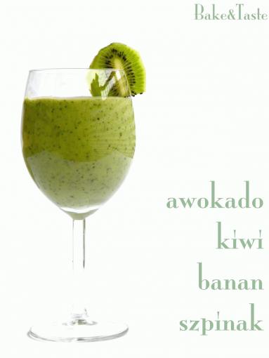 Zdjęcie - Smoothie z awokado, szpinaku, kiwi i banana - Przepisy kulinarne ze zdjęciami