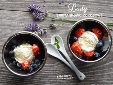 Zdjęcie - Dietetyczne domowe lody jogurtowo-kokosowe - Przepisy kulinarne ze zdjęciami