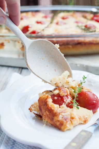 Zdjęcie - Wytrawne clafoutis z pomidorami - Przepisy kulinarne ze zdjęciami