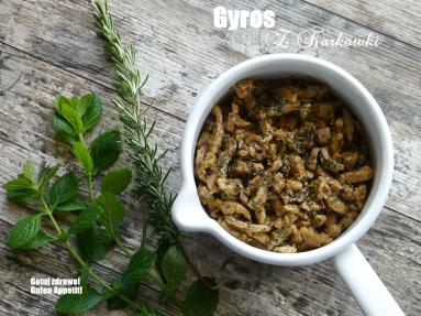 Zdjęcie - Gyros z karkowki i przepis na orginalne tzatziki z Krety - Przepisy kulinarne ze zdjęciami