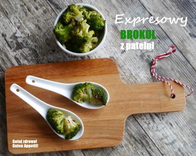 Zdjęcie - Expresowy brokul z patelni - Przepisy kulinarne ze zdjęciami