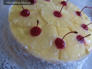 ZdjÄcie - Tort ananasowy - Przepisy kulinarne ze zdjÄciami
