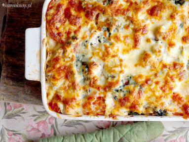 Zdjęcie - Lasagne ze świeżym łososiem i szpinakiem / Salmon and spinach lasagne - Przepisy kulinarne ze zdjęciami
