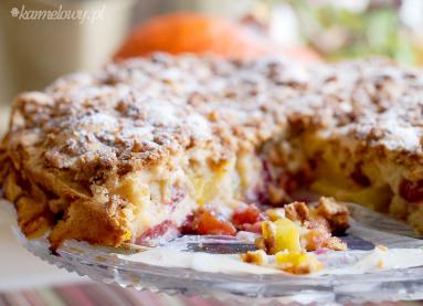 Zdjęcie - Łatwe ciasto z brzoskwiniami i śliwkami / Easy peach and plum coffee cake - Przepisy kulinarne ze zdjęciami