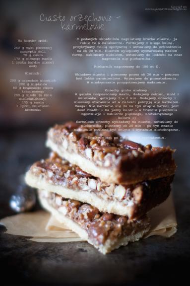 Zdjęcie - Ciasto orzechowo - karmelowe (Nut and caramel cake). - Przepisy kulinarne ze zdjęciami