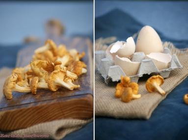 Zdjęcie - Omlet z kurkami - Przepisy kulinarne ze zdjęciami