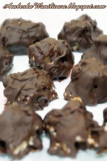 ZdjÄcie - NUTTY CHOCOLATE CLUSTERS - Przepisy kulinarne ze zdjÄciami