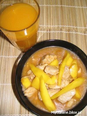 ZdjÄcie - SÅ‚odko-kwaÅ›ny kurczak z mango - Przepisy kulinarne ze zdjÄciami