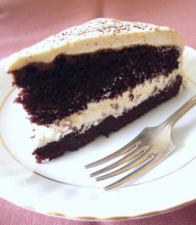Zdjęcie - Tort czekoladowy cafe latte - Przepisy kulinarne ze zdjęciami