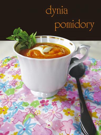 Zdjęcie - Gęsta zupa krem z dyni i pomidorów - Przepisy kulinarne ze zdjęciami